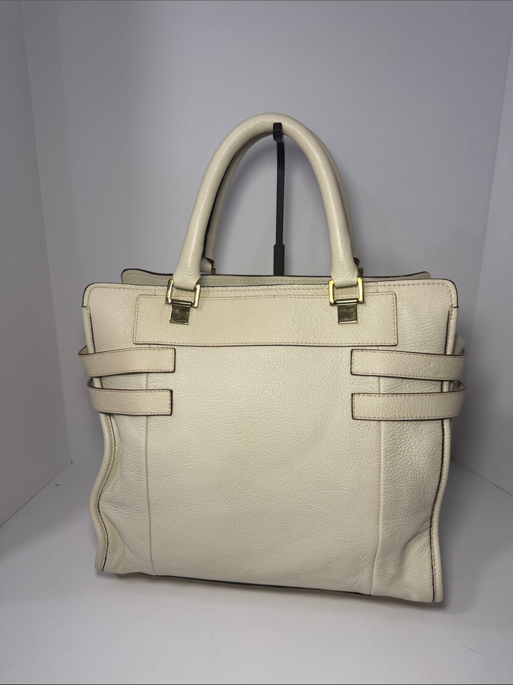 Chloé Shelby Cream Leather Tote Bag - Picture 6 of 17